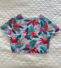 Flora Bikini Crop Top Cover Up