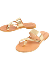 Cocobelle Women's Sandals Iris Italian Leather Sandal Gold Straps