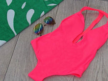 Peixoto Women's Swimwear Flamingo Pink Lemonade One Piece Bathing Suit