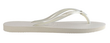 Havaianas Women's Flip Flops Slim Crystal Glamour SW Sandals White