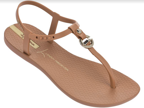 Ipanema Women's Sandals Premium Lenny Locket Brown T-Strap Sandal