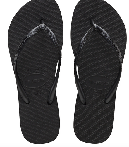Havaianas Women's Flip Flops Slim Flatform Black Sandals Platform Sandal