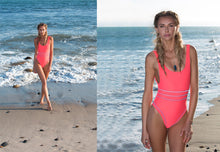 Ellejay Women's Swimwear Bella Fitted One Piece Bathing Suit Cocktail Pink