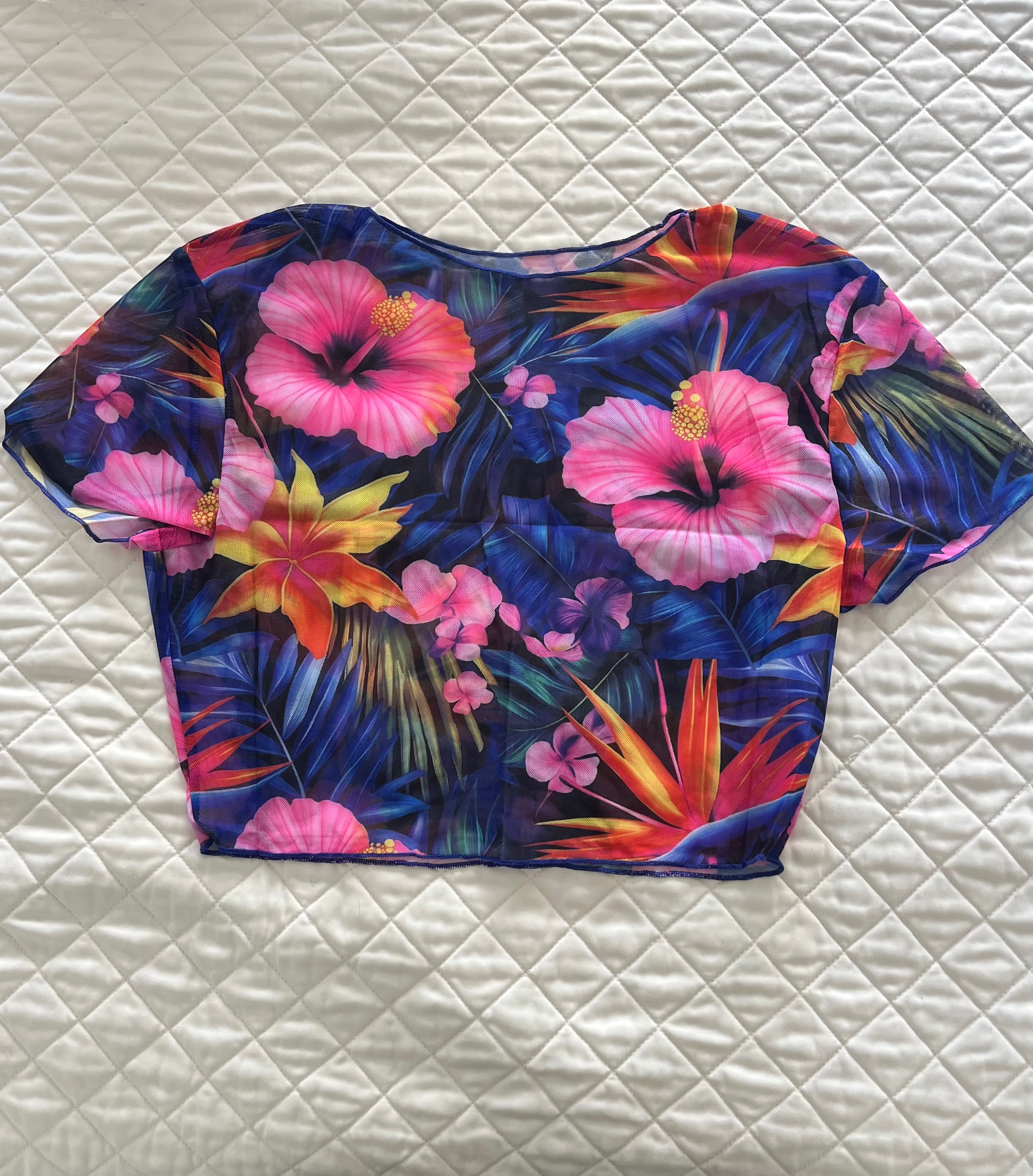 Orquidea Bikini Crop Top Cover Up