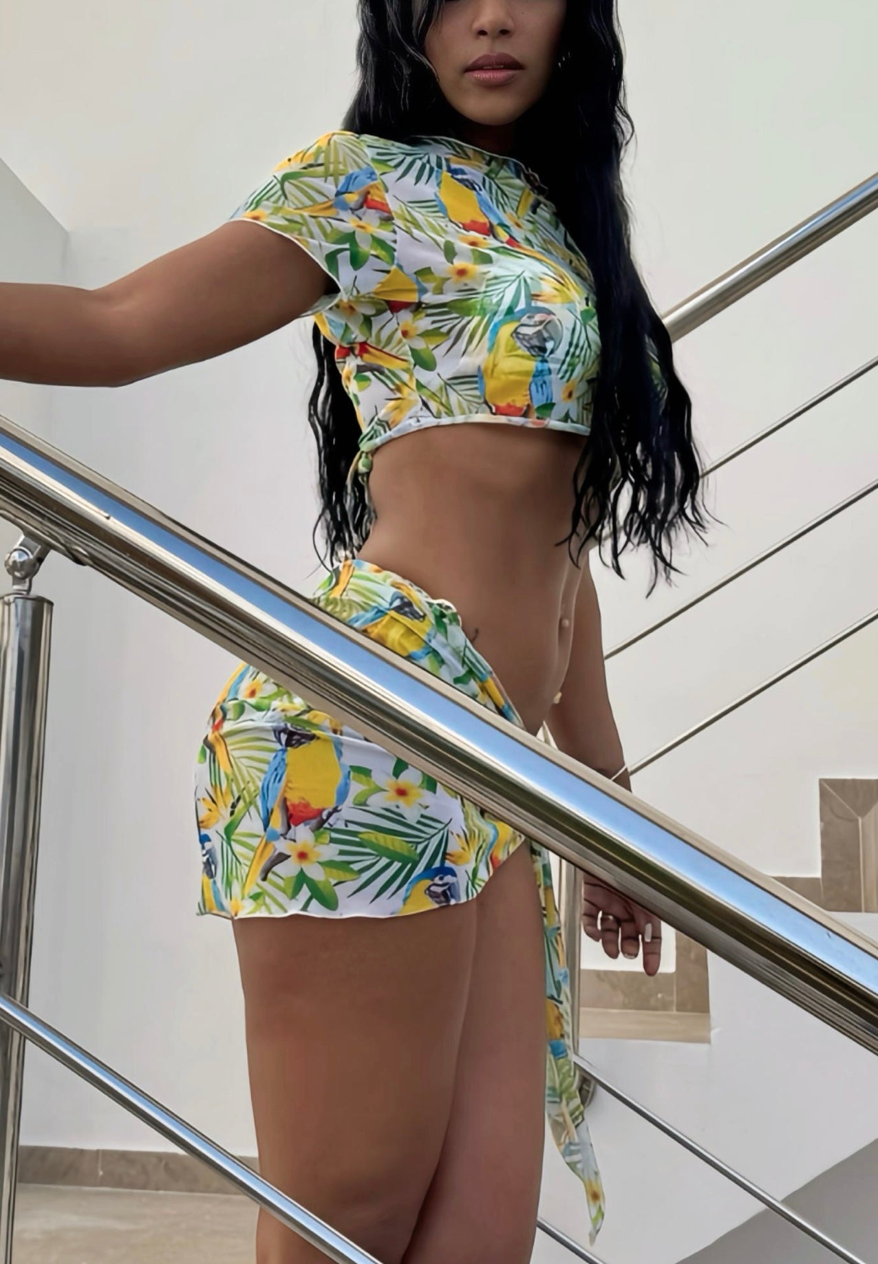 Arara Bikini Crop Top Cover Up