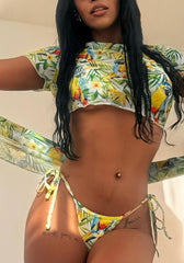 Arara Bikini Crop Top Cover Up