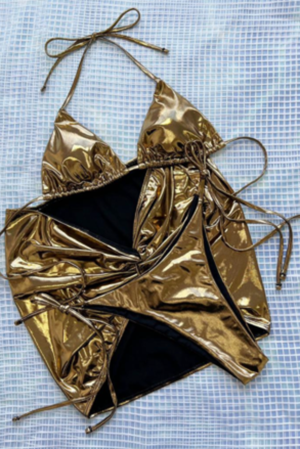 Gold Lux 3 Piece Bikini