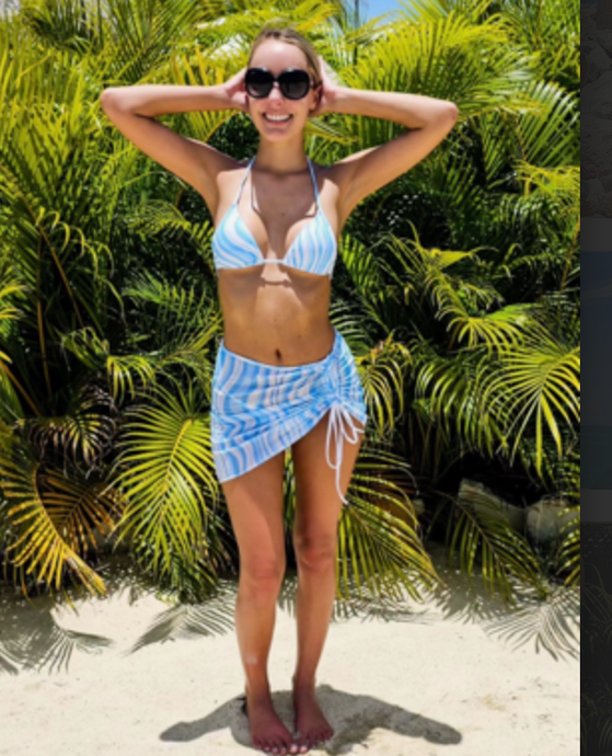 OBL Swimwear Blue Skies 3 Piece Bikini