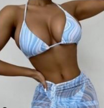 OBL Swimwear Blue Skies 3 Piece Bikini
