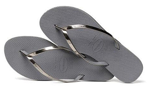 Havaianas Women's Flip Flops You Metallic Sandals Steel Grey / Silver