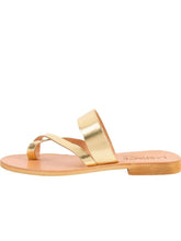 L*Space by Cocobelle Women`s Sandals Iris Italian Leather Sandal Gold Straps