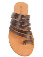 Cocobelle Women`s Sandals Palermo Italian Leather Sandal Smoke Leather Straps