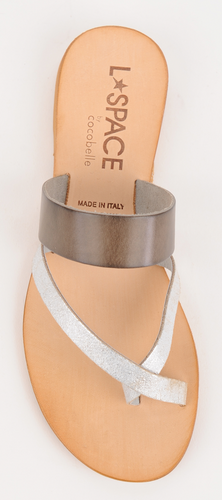 Cocobelle Women's Sandals Iris Leather Sandal Distressed Silver Straps