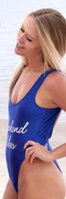 Private Party Swimwear One Piece Swimsuit Weekend Vibes Cobalt Blue Swimsuit