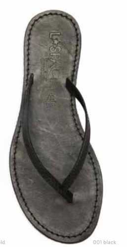 Cocobelle Women's Sandals Sunset Sandal Black Leather Flip Flops