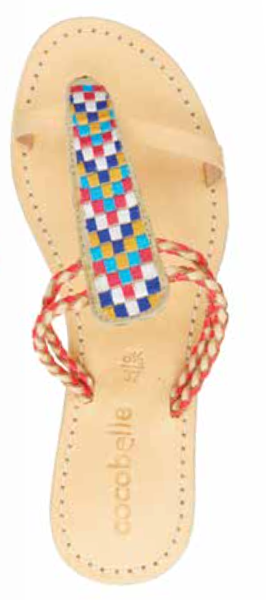 Cocobelle Women`s Sandals Cali Arrow Sandal Leather Slide Sandal