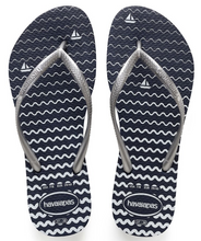 Havaianas Women`s Flip Flops Slim Oceano Sandals Navy Blue Sandal
