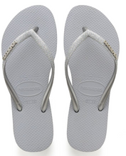 Havaianas Women's Flip Flops Slim Glitter Sandal Ice Grey Sandals