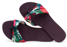 Havaianas Women`s Flip Flops You St Tropez Sandals Aubergine Floral Sandal