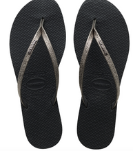 Havaianas Women`s Flip Flops You Shine Sandals Beige Glitter Sandal