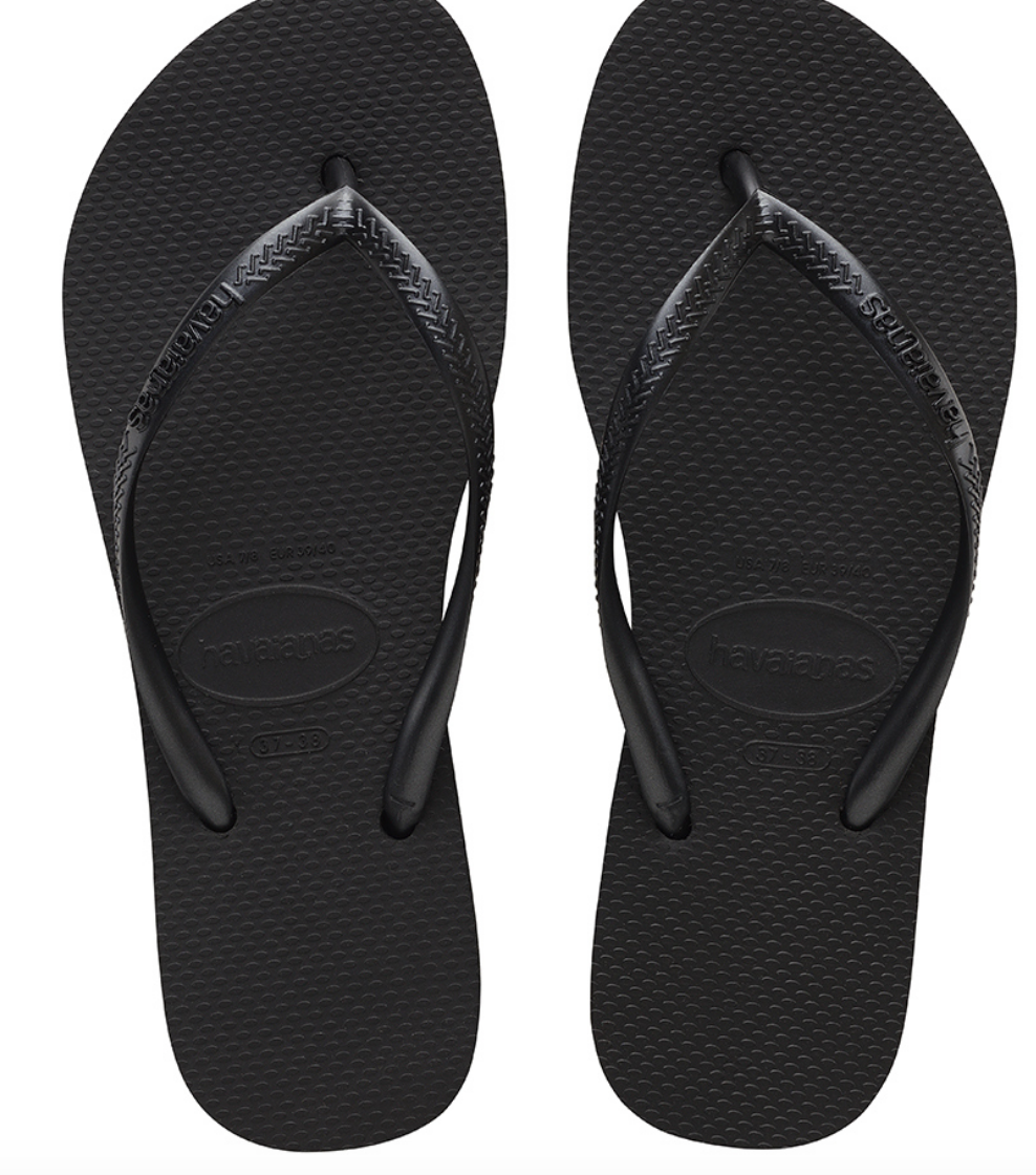 Havaianas Women`s Flip Flops Slim Flatform Black Sandals Platform Sandal