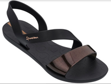 Ipanema Women`s Sandals Vibe Sandal Black Metallic Black Brazilian Sandals